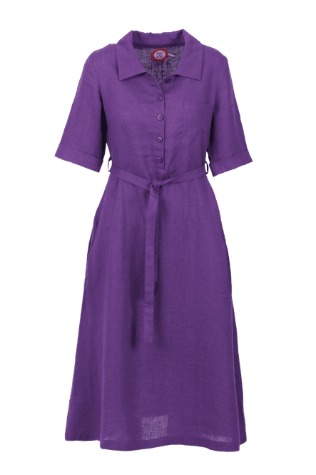 Main Image Pernilla purple linendress