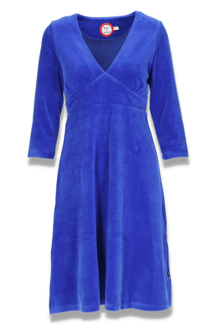 Main Image Hildur royalblue velvet dress