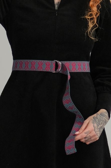 Main Image Belt ocean green & magenta 4 cm