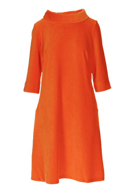 Main Image Sanna orange dress in velvet