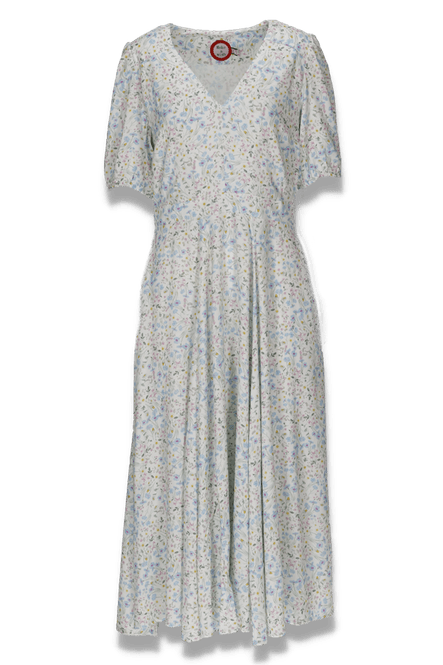 Main Image Nadine white floral bambusdress