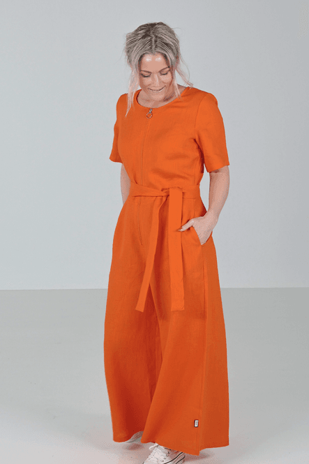Main Image Laura orange  jumpsuit