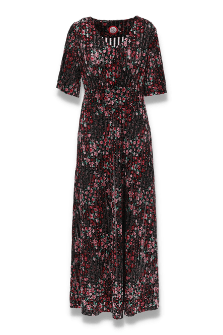 Main Image Eldbjørg black and pink  party dress