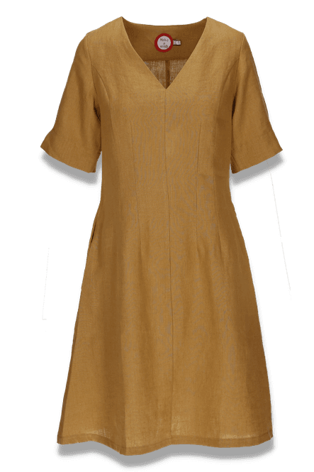 Main Image Heidi nugat linnen dress