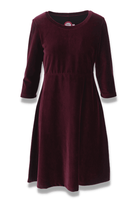 Main Image Elli dress babycord bourdeaux 