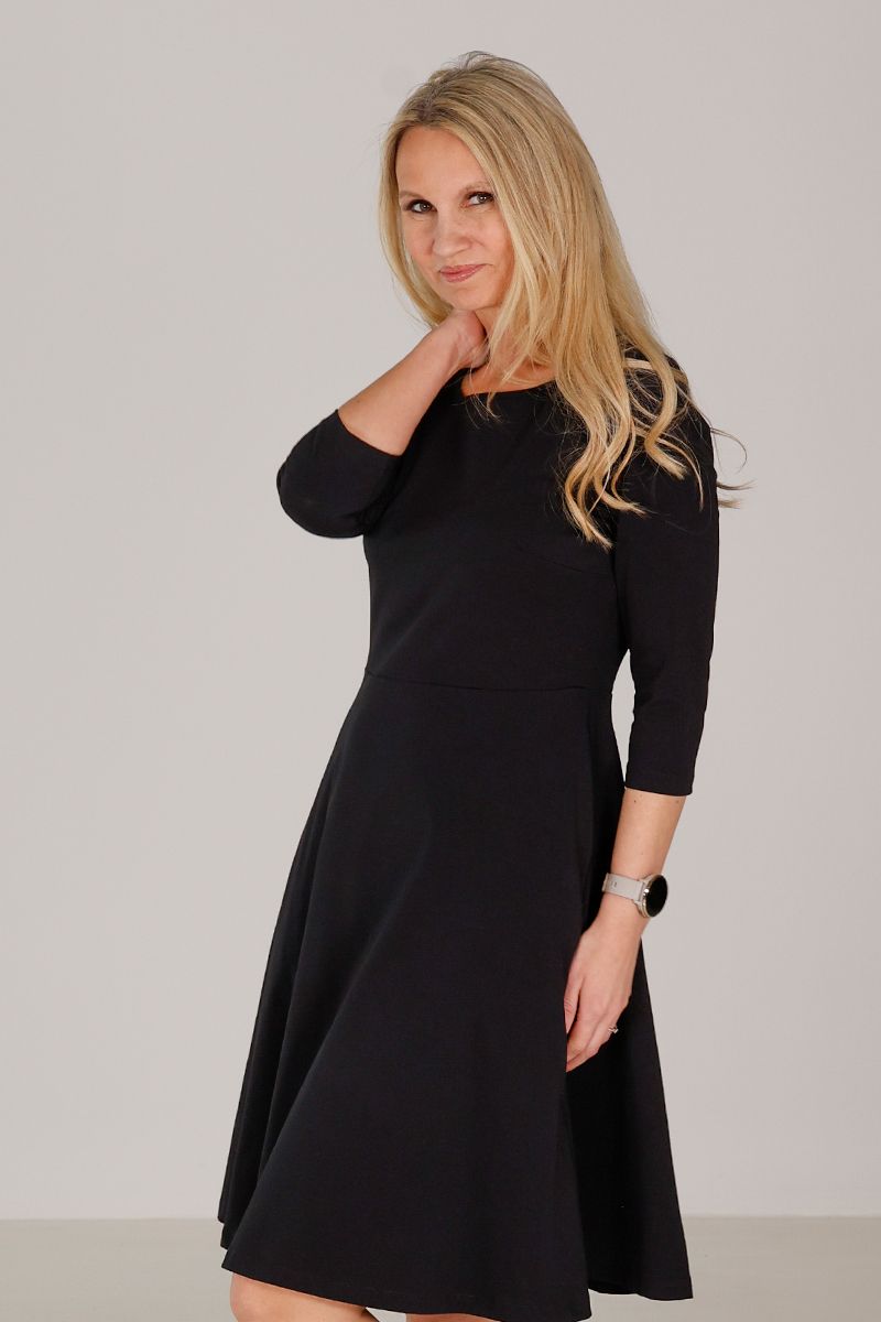 Denise black basic dress