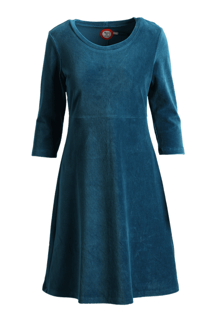 Main Image Elli petrol blue dress babycord 
