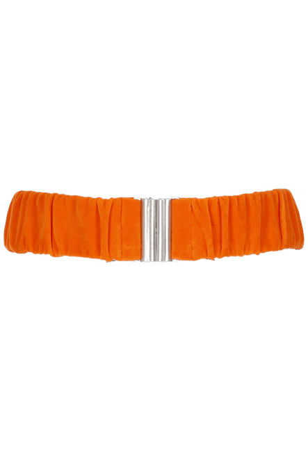 Main Image Bibbi orange velvet belt 